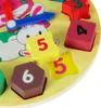 Vzdelávacie drevené triediace hodiny 18 cm + bloky Náhľad obrázku produktu 9