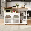 MODFU Meuble de cuisine imitation bois, îlot de cuisine Voir les images du produit 1