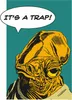Disney Poster Star Wars Ackbar Ockergelb und Petrolblau - Produktbild-Vorschau 1