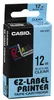 Casio XR-12 X 12 mm noir sur transparent Voir les images du produit 12