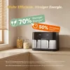 WELLENT XXL Heißluftfritteuse 11L Dual Zone, Airfryer 2600W Produktbild-Vorschau 9