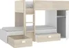 Eck-Etagenbett mit Kleiderschrank und Schubladen - 2 x 90 x Produktbild-Vorschau 9