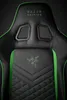 Close-up of the back of a black and green Razer gaming chair. Náhľad obrázku produktu