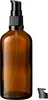 5x Braune Glasflasche 100 ml mit schwarzer Pumpe Produktbild-Vorschau 2