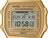 A close-up of a gold Casio digital watch face. Produktbild-Vorschau