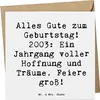 Mr. & Mrs. Panda Grußkarte Spruch 2003 Geburtstag - Weiß - Produktbild-Vorschau 1