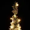 vidaXL Pop-Up vianočný stromček umelý sneh 200 LED 210 cm Náhľad obrázku produktu 2