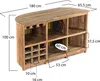Barový pult "CIRCULO" | masivní dřevo, 180 cm | domácí bar, Náhled obrázku produktu 1