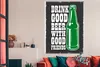 MuchoWow® Poster Mancave - Bier - Vintage - Flasche 120x180 Produktbild-Vorschau 3