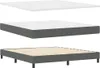 vidaXL Boxspringbett mit Kopfteil Dunkelgrau 180 x 200 cm Produktbild-Vorschau 5