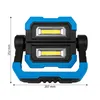 XUDO LED stavebný reflektor 2x5W Prenosná dielenská lampa Náhľad obrázku produktu 3