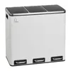 SVITA TM3X18 Treteimer 54 Liter 3x 18L weiß Abfalleimer Produktbild-Vorschau 1