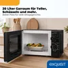 Exquisit Mikrowelle MW 802 sw | 20 l Nutzinhalt | Mit Timer Produktbild-Vorschau 5