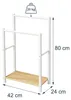 Portasciugamani Relaxdays con ripiano, dimensioni: 80 x 42 Anteprima dell’immagine prodotto 4