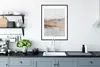 MuchoWow® Gerahmtes Poster Nebel - Gold - Abstrakt 60x80 cm Produktbild-Vorschau 4