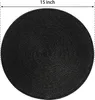 Ronde placemats - 6 stuks - 38 x 38 cm - Water- en Productafbeelding-voorbeeld 4