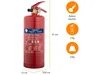 Smartwares FEX-15030 3kg Pulver Feuerlöscher, Pulver Produktbild-Vorschau 3