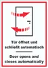 Aufkleber Tür automatisch Door automatic A5 (148x210mm) Produktbild-Vorschau 1