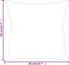 vidaXL Cuscino decorativo 2 pezzi nero 40x40 cm in tessuto Anteprima dell’immagine prodotto 7