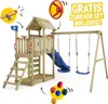 Tour de jeux WICKEY MultiFlyer avec toit en bois, Voir les images du produit 2