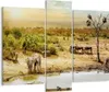 Bild auf Leinwand - Leinwandbild - Safari Tiere - 95x80cm - Produktbild-Vorschau 1