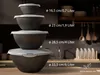 Hausfelder Salatschüssel Set groß Deckel Bowl Schüsselset Produktbild-Vorschau 2