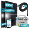 SUNNIVA® 850W Balkonkraftwerk komplett Steckdose - ECOFLOW Produktbild-Vorschau 1