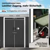 Outsunny kovový prístrešok na náradie so základom záhradný Náhľad obrázku produktu 5