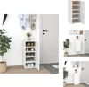 vidaXL Schuhschrank Weiß 32x35x70 cm Holzwerkstoff -  Produktbild-Vorschau 1