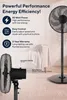 Opviq, stojací ventilátor Kumtel KTF-760, čierna farba, Náhľad obrázku produktu 5