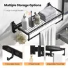 A bathroom shelf with various items for storage and display. Náhľad obrázku produktu