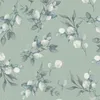 Florale Aquarell-Tapete Salbeigrün Silber Grau – Produktbild-Vorschau 7