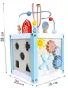 Drewniana kostka edukacyjna sorter +klocki ECOTOYS Podgląd zdjęcia produktu 2