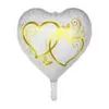 Folienballon Gold Herzen weiß-gold Ø 45 cm Produktbild-Vorschau 2