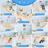 A collage of children playing on various wooden climbing structures indoors. Podgląd zdjęcia produktu