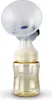 A close-up studio shot of a double electric breast pump with a bottle. Podgląd zdjęcia produktu