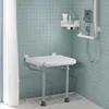 Klappbarer Duschsitz - PE 15,7 x 14,8 Zoll - Wandmontierte Produktbild-Vorschau 8