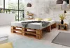 Lermowood Palettenbett M2 140 x 200 cm Geflammt, Erhöhte Produktbild-Vorschau 1