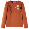 vidaXL Kinder-Langarmshirt Cognac 104 Produktbild-Vorschau 7