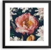 Gerahmtes Poster - Schwarzer Rahmen - Blumen Pfingstrose Produktbild-Vorschau 1