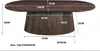 Couchtisch Salvator aus Mangoholz Oval 120cm - Walnuss Produktbild-Vorschau 5