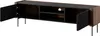 A lowboard TV stand with two open doors, showing its interior compartments and shelves. Náhled obrázku produktu