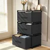 Verdego Kommode mit 3 Stoffschubladen, 40x26x67cm Produktbild-Vorschau 10
