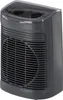 A dark gray portable electric heater with a clear plastic top is shown against a white background. Anteprima dell’immagine prodotto