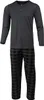 Schlafanzug Herren Lang Pyjama Baumwolle Zweiteiliges Set Produktbild-Vorschau 2