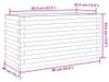 vidaXL Pflanzkübel Weiß 90x40x45,5 cm Massivholz Kiefer Produktbild-Vorschau 7