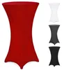 DETEX Stehtischhussen 80-85cm Bordeaux Rot Produktbild-Vorschau 1