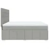 vidaXL Boxspringbett mit Matratze Hellgrau 180x200 cm Stoff Produktbild-Vorschau 7