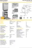 Collage of product images, specifications, and diagrams for a dishwasher. Produktbild-Vorschau