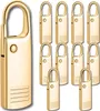 Set di 10 targhette in metallo dorato per tirazip Anteprima dell’immagine prodotto 5